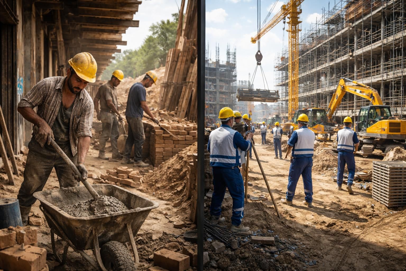 découvrez les vérités cachées des chantiers, qu'ils soient menés par un artisan btp local ou une grande entreprise, et comprenez leurs différences essentielles.
